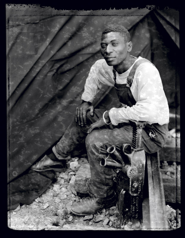 Cheminot - Railroad man . South Africa . 1998 - Denis Felix Photograph